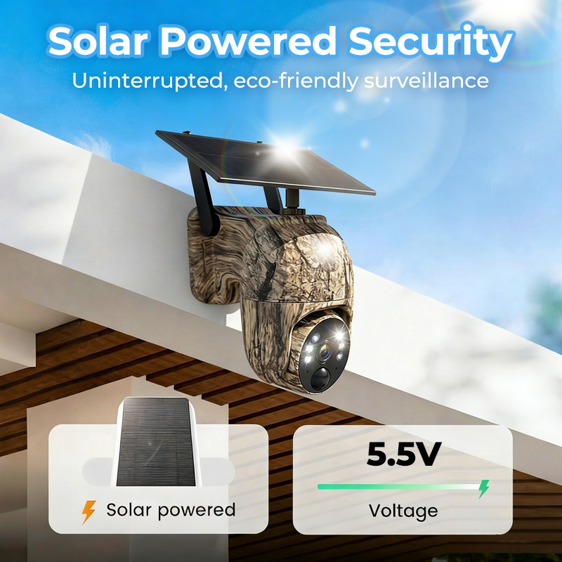🎥New arrival 40% OFF!⚡ 4MP Solar PTZ Camera – 355° pan & tilt, eliminates blind spots. 🌧️