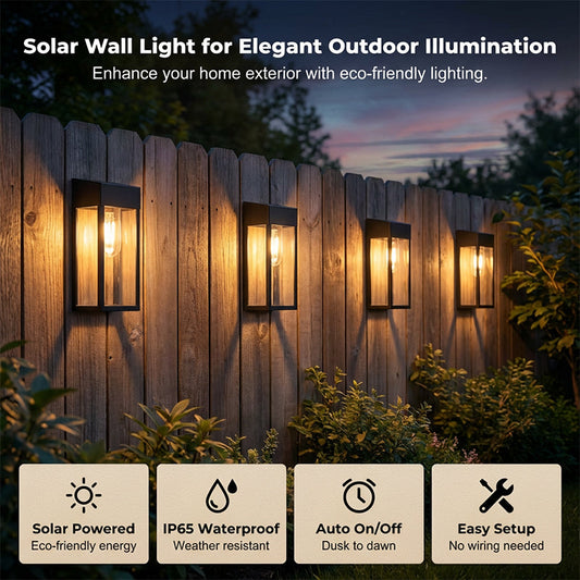 2026 Must-Have🔥Modern Solar-Powered LED Wall Light