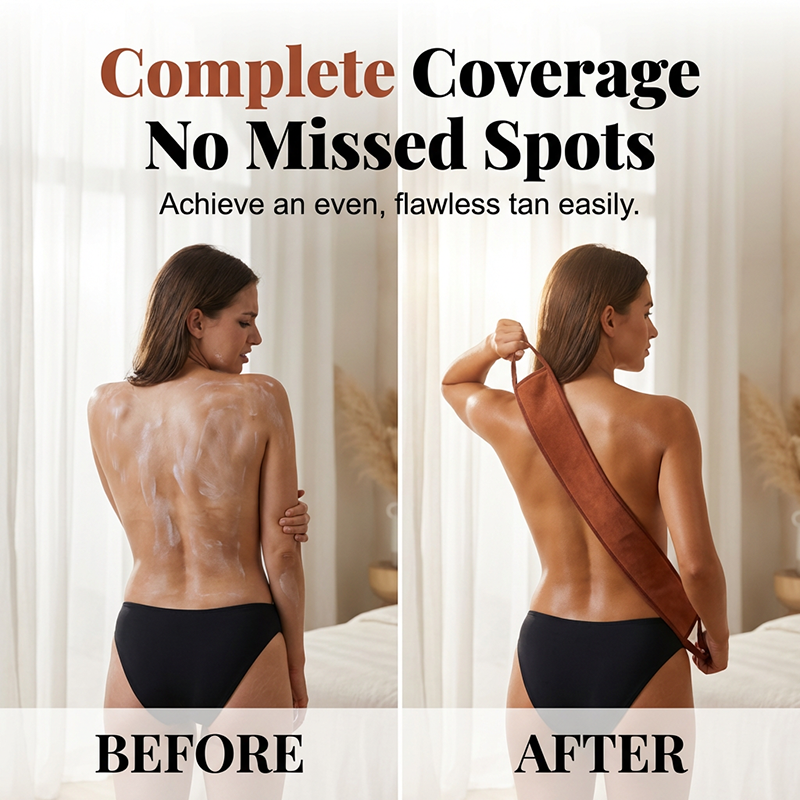 ✨Reusable Back Lotion Applicator Strap 🧴 No more struggling! Easily reach your full back for sunscreen, cream & lotion. Soft, durable, hassle-free self-care!