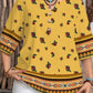 👚Women's Casual Button-Front V-Neck Top
