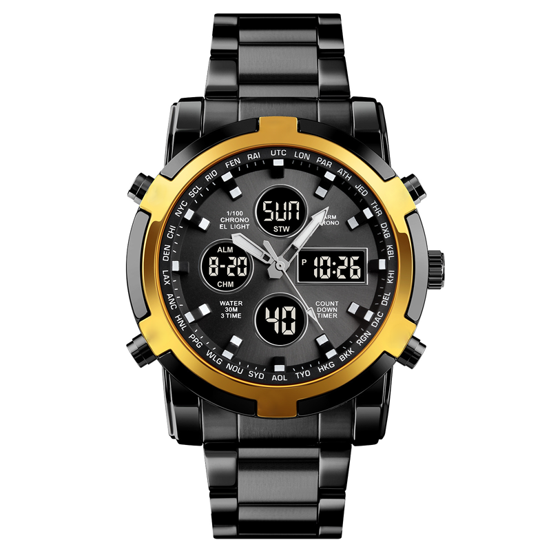 ⌚ 50% OFF NOW! ⚡ Men's Waterproof Military Analog-Digital Watch – Bold 48mm Dial, Multi-Function & 30M Water Resistance 💪
