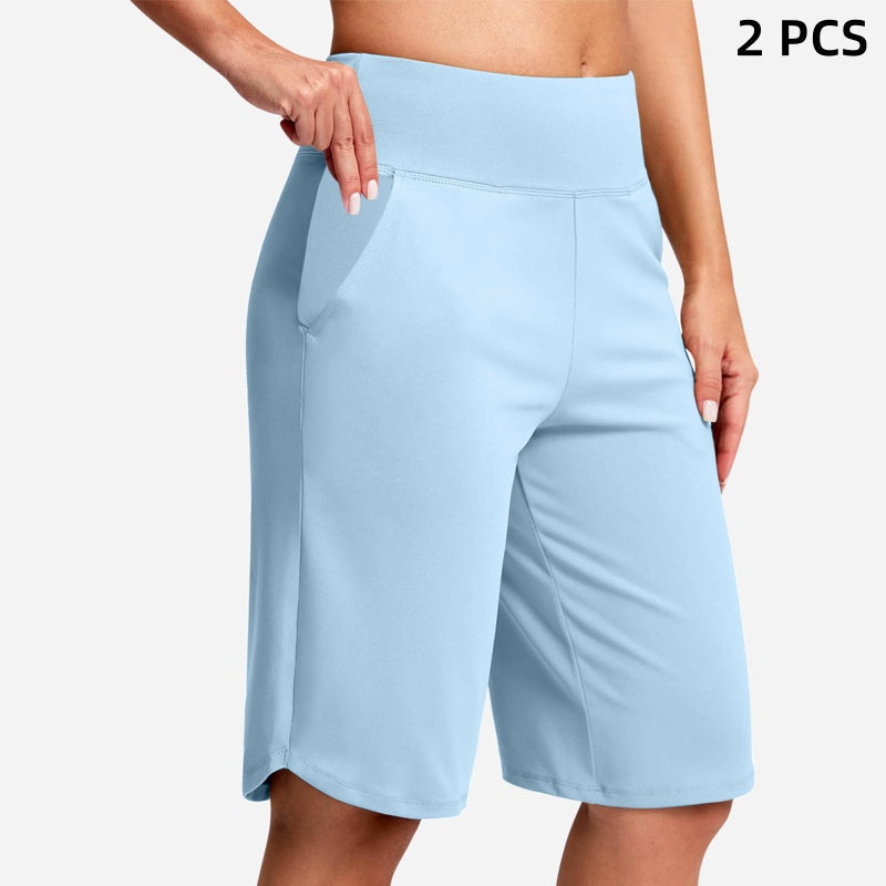 ⏰Last day sale 50% OFF🔥Women's High-Waist Yoga Shorts with Pockets