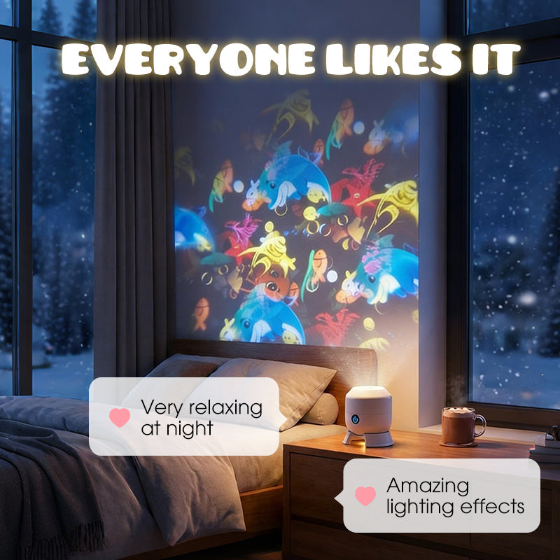 🥳2026 HOT SALE🥳💞80K+ SOLD!🌊 Ocean Wave Projector Light – Dynamic Rotating Aurora, Adjustable Brightness, Rechargeable – with/without Bluetooth Speaker – Bedroom Decor, Night Light, Gift for Kids & Adults