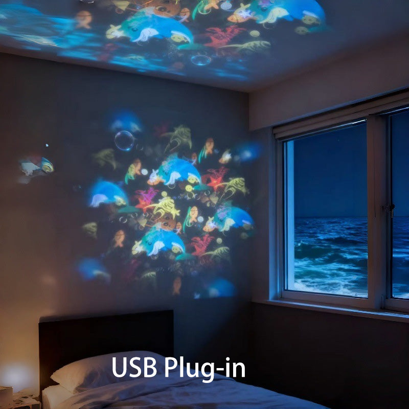 🥳2026 HOT SALE🥳💞80K+ SOLD!🌊 Ocean Wave Projector Light – Dynamic Rotating Aurora, Adjustable Brightness, Rechargeable – with/without Bluetooth Speaker – Bedroom Decor, Night Light, Gift for Kids & Adults