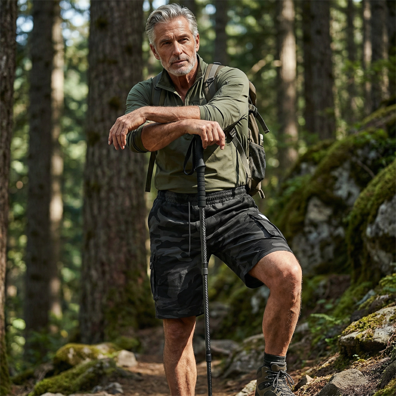 🩳 LIMITED-TIME 50% OFF! ✨ Men's Tactical Cargo Shorts – Camo, Multi-Pocket, Relaxed Fit 🎯