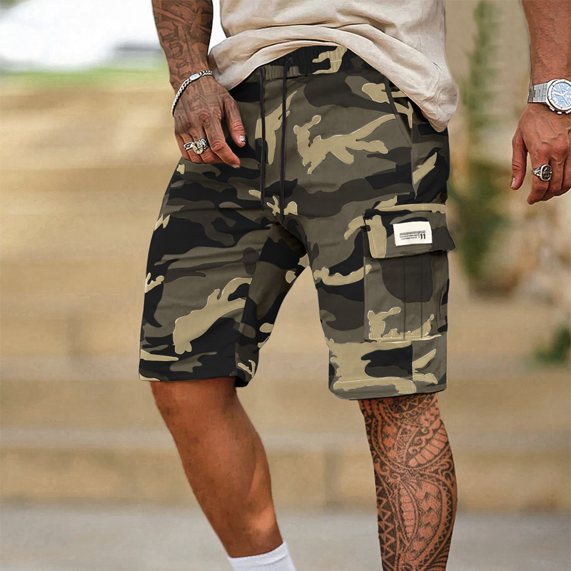 🩳 LIMITED-TIME 50% OFF! ✨ Men's Tactical Cargo Shorts – Camo, Multi-Pocket, Relaxed Fit 🎯