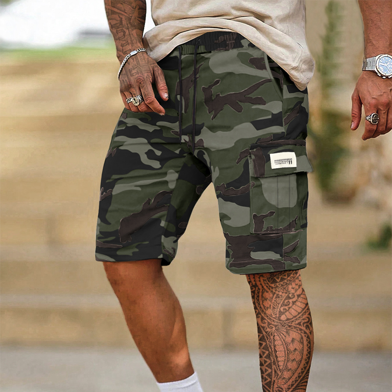 🩳 LIMITED-TIME 50% OFF! ✨ Men's Tactical Cargo Shorts – Camo, Multi-Pocket, Relaxed Fit 🎯