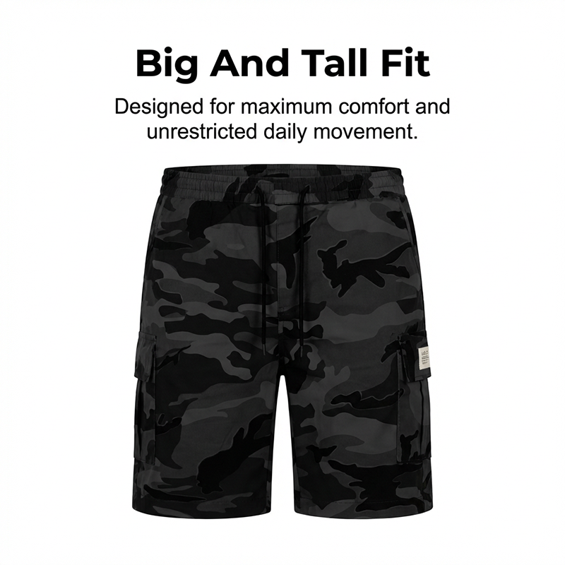 🩳 LIMITED-TIME 50% OFF! ✨ Men's Tactical Cargo Shorts – Camo, Multi-Pocket, Relaxed Fit 🎯