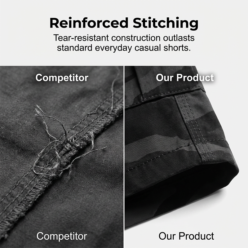 🩳 LIMITED-TIME 50% OFF! ✨ Men's Tactical Cargo Shorts – Camo, Multi-Pocket, Relaxed Fit 🎯