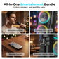 🎤💞50K+ SOLD!🔊 50% OFF! Portable Bluetooth Speaker with Mic – 16W loud sound, RGB lights & wired microphone. Perfect for karaoke, square dancing & outdoor stalls. Grab & go with shoulder strap. 🕺✨