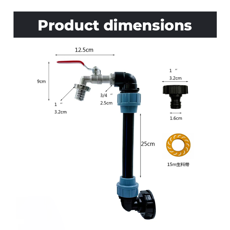 🚰 LIMITED-TIME 49% OFF! 💧 IBC Tank Fitting Set – Leak-Proof, Zinc Alloy Tap, Tool-Free, Complete ✨