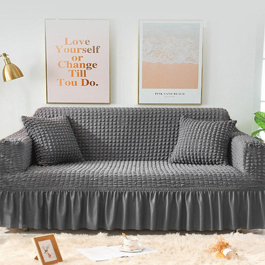 🔥UP TO 50% OFF!💥Bubble Texture Elastic Ruffled Sofa Cover