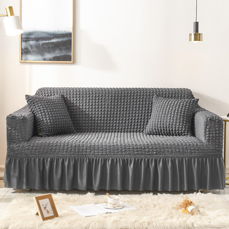 🔥UP TO 50% OFF!💥Bubble Texture Elastic Ruffled Sofa Cover