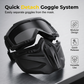 Detachable Full-Face Goggle Mask – Anti-Fog, Windproof Protection