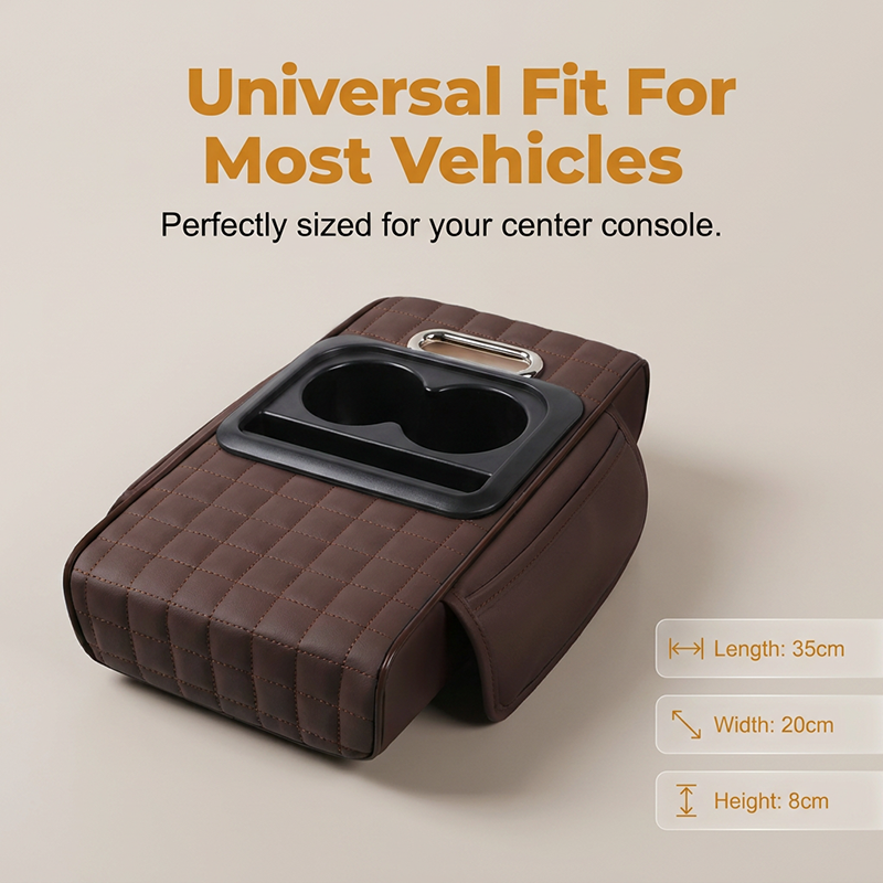 🚗🔥 Sold 10000+ ✅ Multifunctional Car Console Storage Box & Armrest 📦