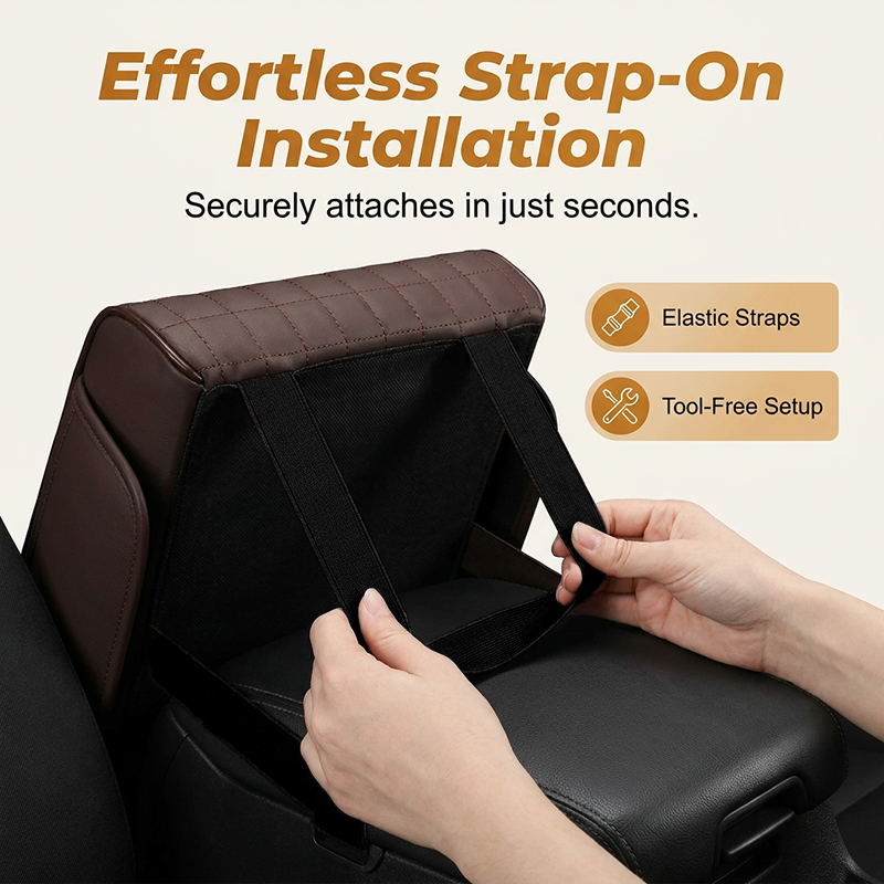 🚗🔥 Sold 10000+ ✅ Multifunctional Car Console Storage Box & Armrest 📦