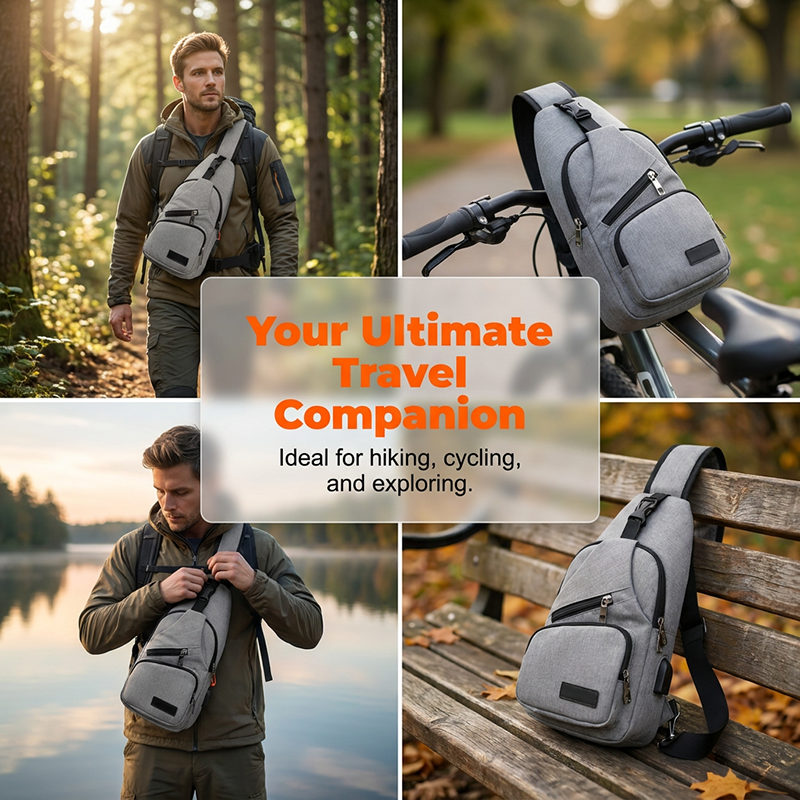 🎒 LIMITED-TIME 50% OFF! ⛰️ Outdoor Sport Sling Pack – Multifunctional, Durable & USB Port – Urban Commuter Essential 🚴‍♂️