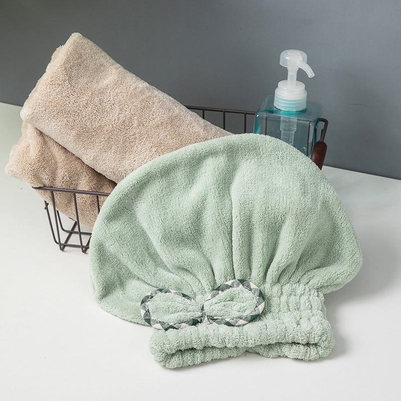 Haarturban aus Korallenfleece