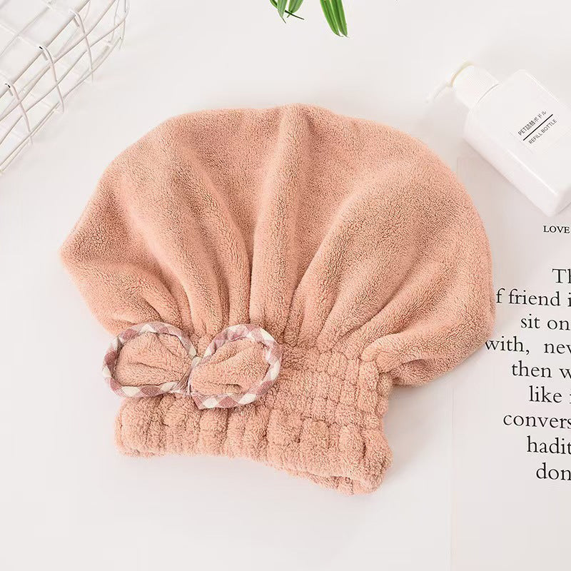 Haarturban aus Korallenfleece