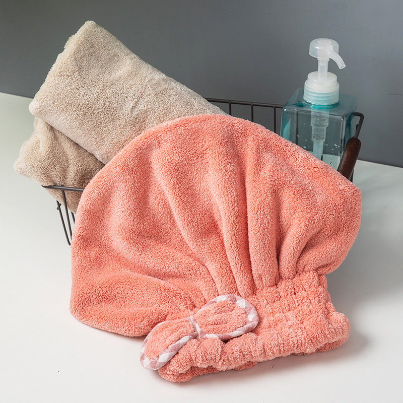 Haarturban aus Korallenfleece