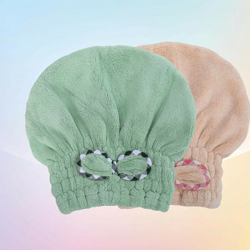 Haarturban aus Korallenfleece