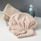 Haarturban aus Korallenfleece