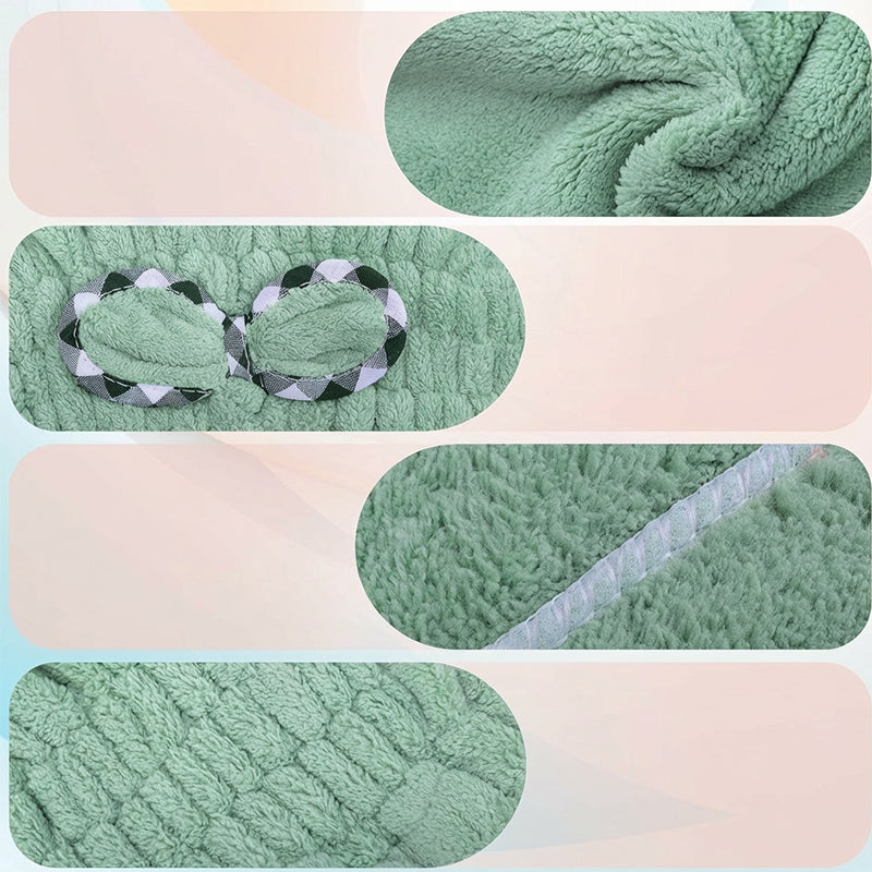 Haarturban aus Korallenfleece