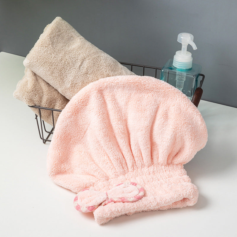 Haarturban aus Korallenfleece