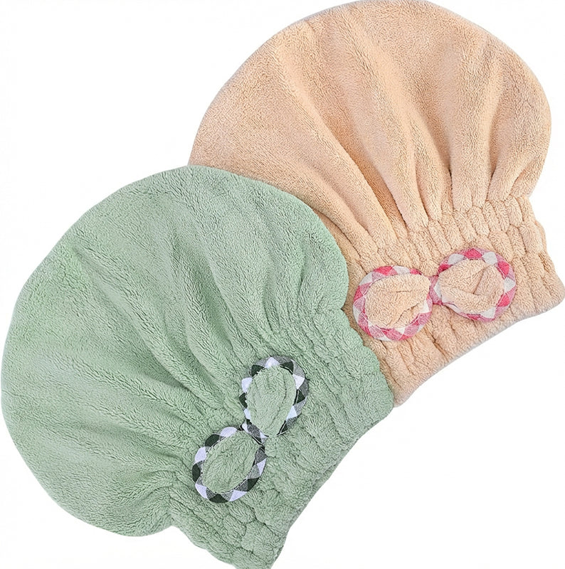Haarturban aus Korallenfleece