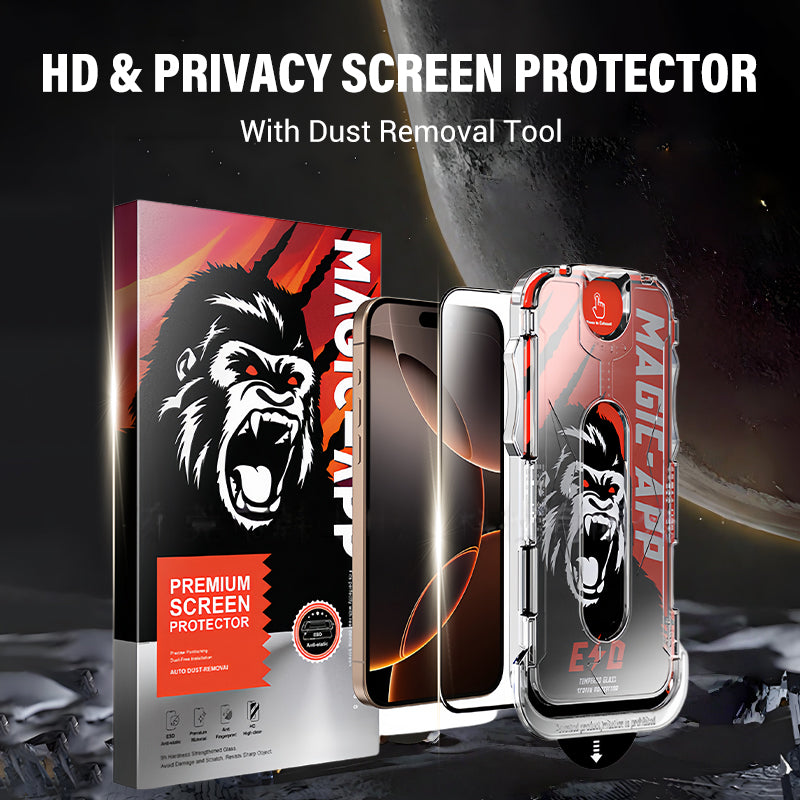 📢📢46% OFF !! ⏰HD & Privacy Screen Protector with Dust Removal Tool