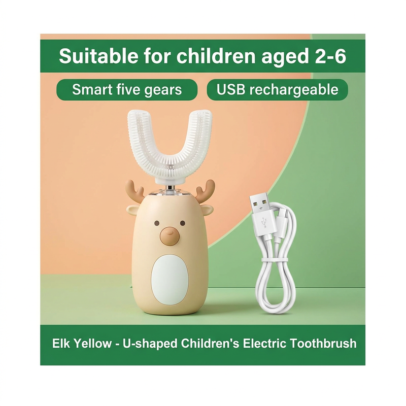 Grab 50% Off On All Styles💥Kids' U-Shaped Automatic Electric Toothbrush