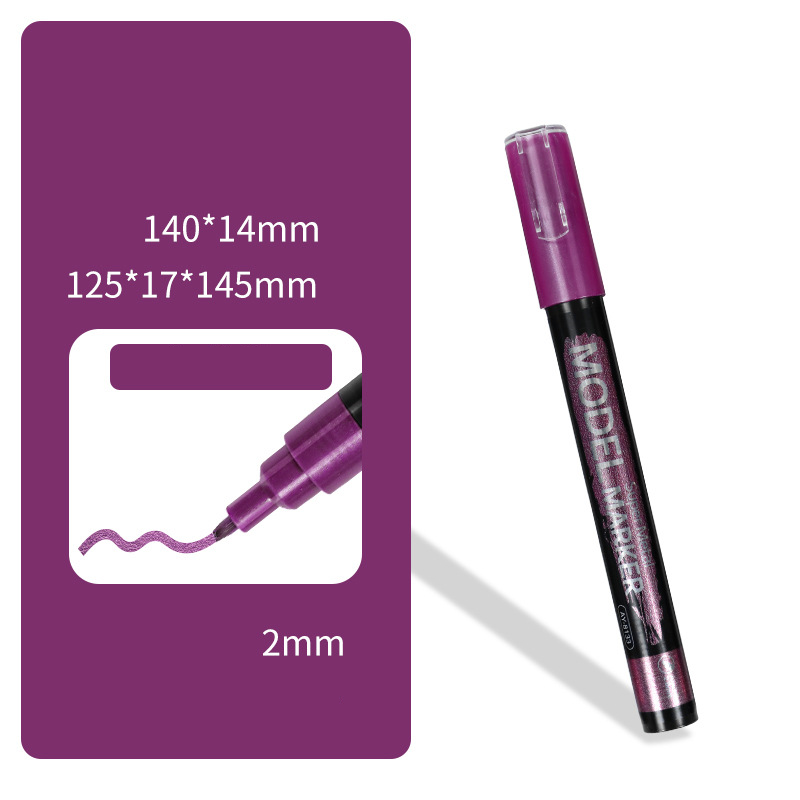 8-Color Metallic Marker Pen Set