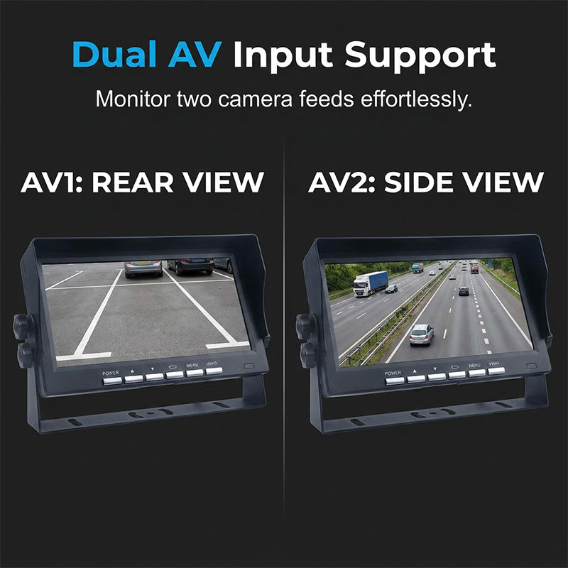 🥳50K+ SOLD!🚛7″ Wireless Backup Camera System – Stable 2.4G signal, 12V‑24V. Perfect for trucks & RVs. 🛡️✨