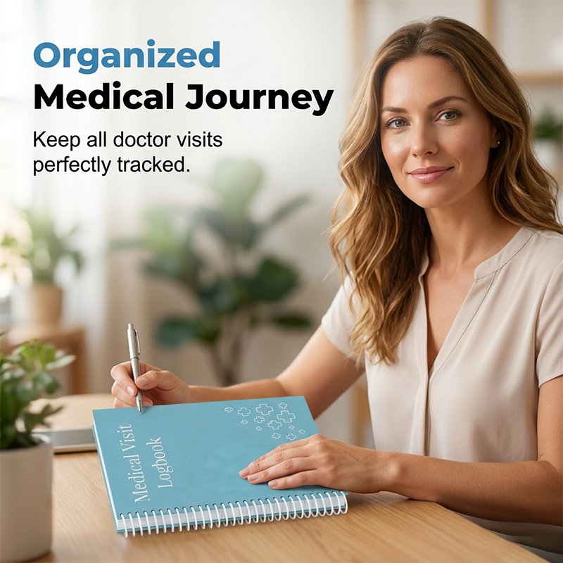 Medical Visit Logbook: Track Appointments & Medications💥BUY 3 GET 2 FREE (50% OFF Bulk Deal)🎁