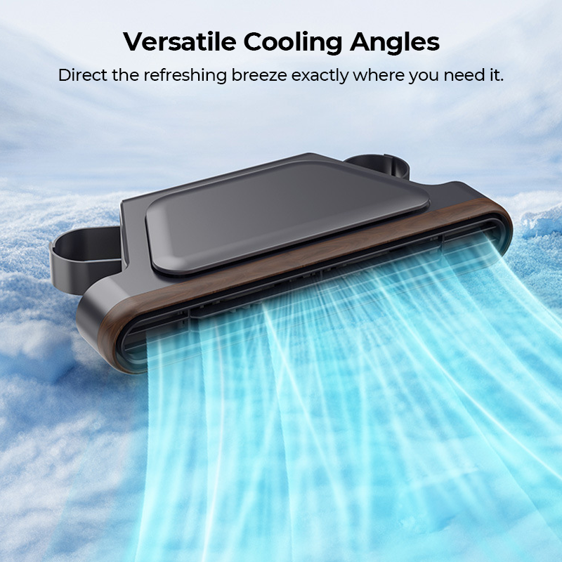 Car Seat Fan 🌬️ – 3-Speed Rechargeable Clip-On Fan with 3000mAh Battery 🔋 | USB-C Charging ⚡ for Cars 🚗, Golf Buggies 🛺 & Campervans 🏕️
