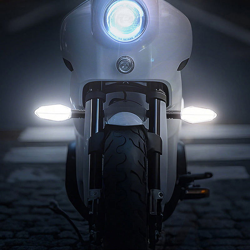 Electric Motorcycle Steering Projector Light