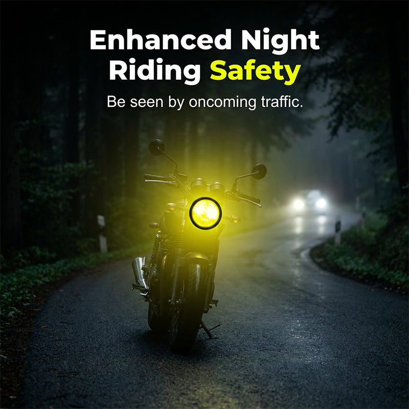Yellow Fog Light Cover for Motorcycle Spotlights