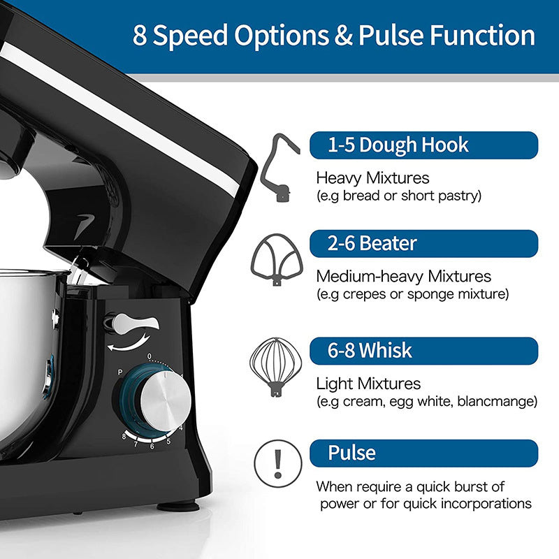 🥄 50% OFF NOW! ⚡ Heavy-Duty Electric Kitchen Mixer – 5 speeds, stainless steel beaters & non-slip base – perfect for dough, batter or cream – powerful & quiet 🍰