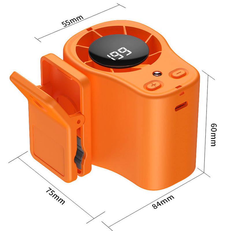 🌀Summer Hot Sale 💨50K+ SOLD!🚙Hands-Free Personal Cooling Fan with LED Display❄️🌬️