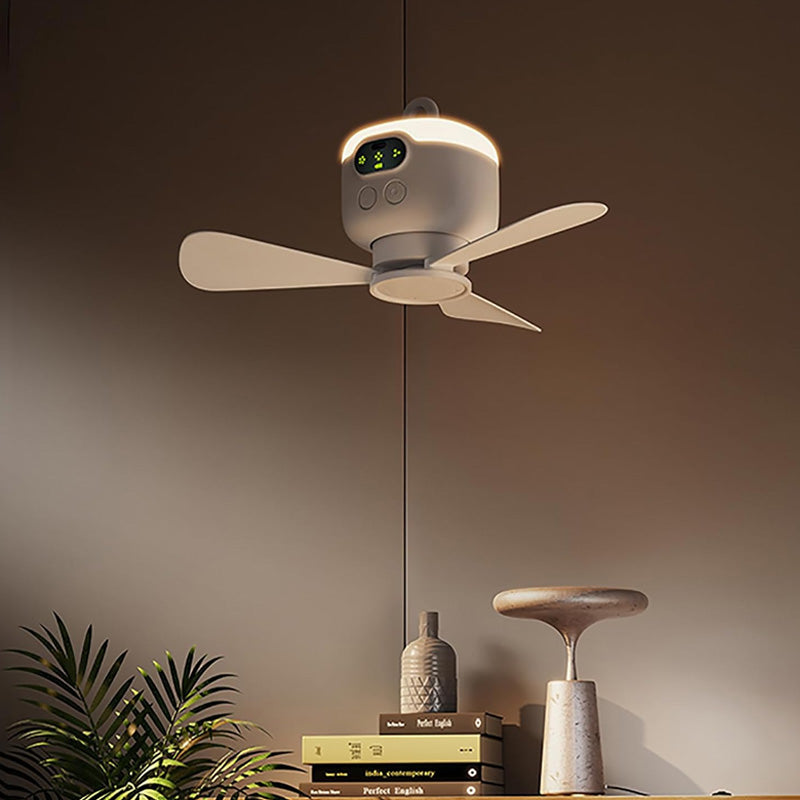 Rechargeable Ceiling Fan with LED Light
