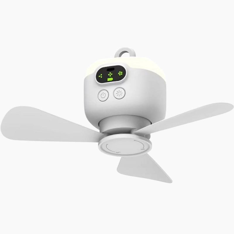 Rechargeable Ceiling Fan with LED Light