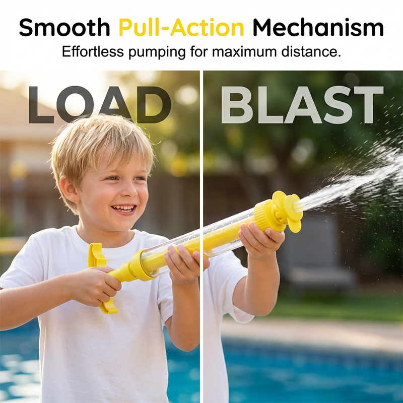 Outdoor Pull-Out Water Blaster for Pool & Beach