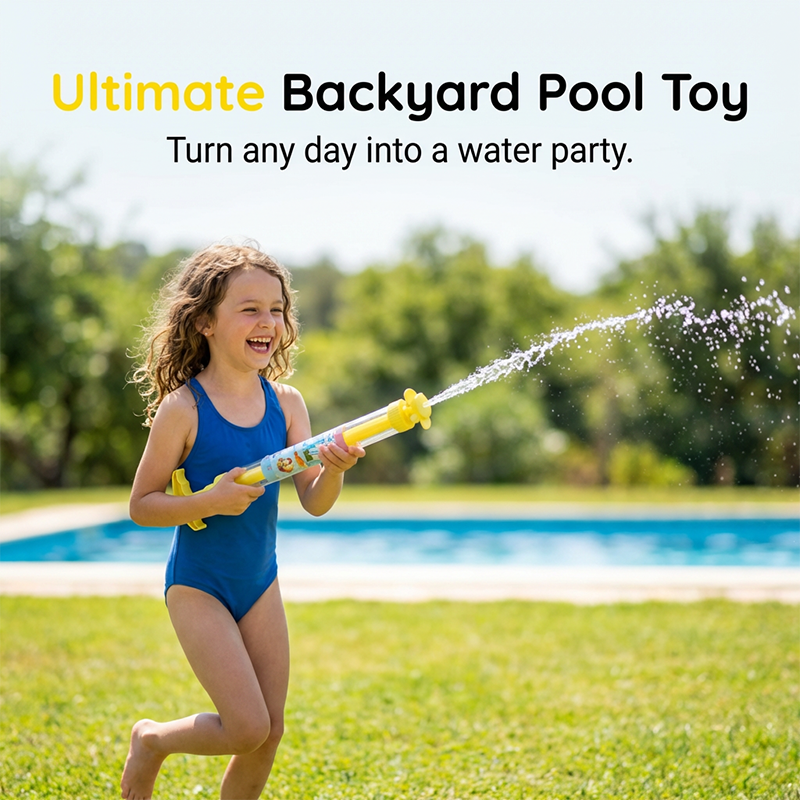 Outdoor Pull-Out Water Blaster for Pool & Beach