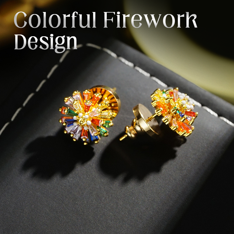 🔥🔥 UP TO 50% OFF!🎉 Colorful Firework Stud Earrings for Women