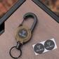 💥More Buy More Discount💥🏆Retractable Carabiner Keychain 🎣 – 65cm Steel Cord, Heavy-Duty Badge Reel, Lightweight EDC Tool for Keys, ID & Outdoor Use