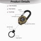 💥More Buy More Discount💥🏆Retractable Carabiner Keychain 🎣 – 65cm Steel Cord, Heavy-Duty Badge Reel, Lightweight EDC Tool for Keys, ID & Outdoor Use
