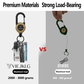 💥More Buy More Discount💥🏆Retractable Carabiner Keychain 🎣 – 65cm Steel Cord, Heavy-Duty Badge Reel, Lightweight EDC Tool for Keys, ID & Outdoor Use