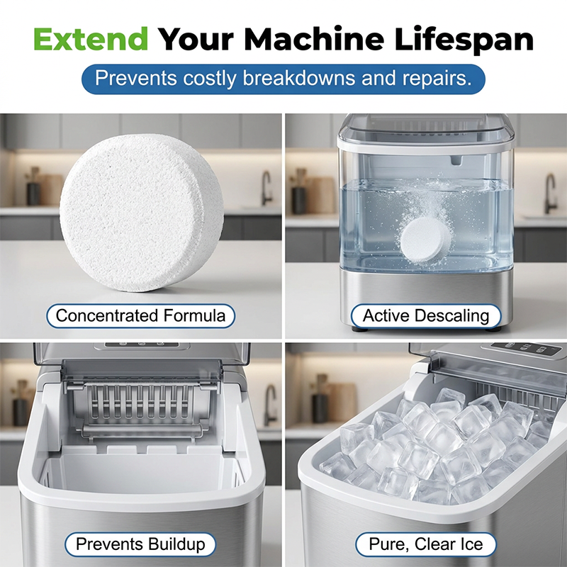 Universal Ice Maker Cleaner Tablets