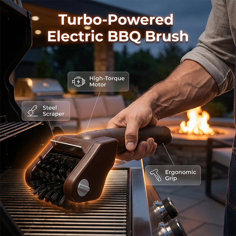 Electric BBQ Grill Cleaning Brush
