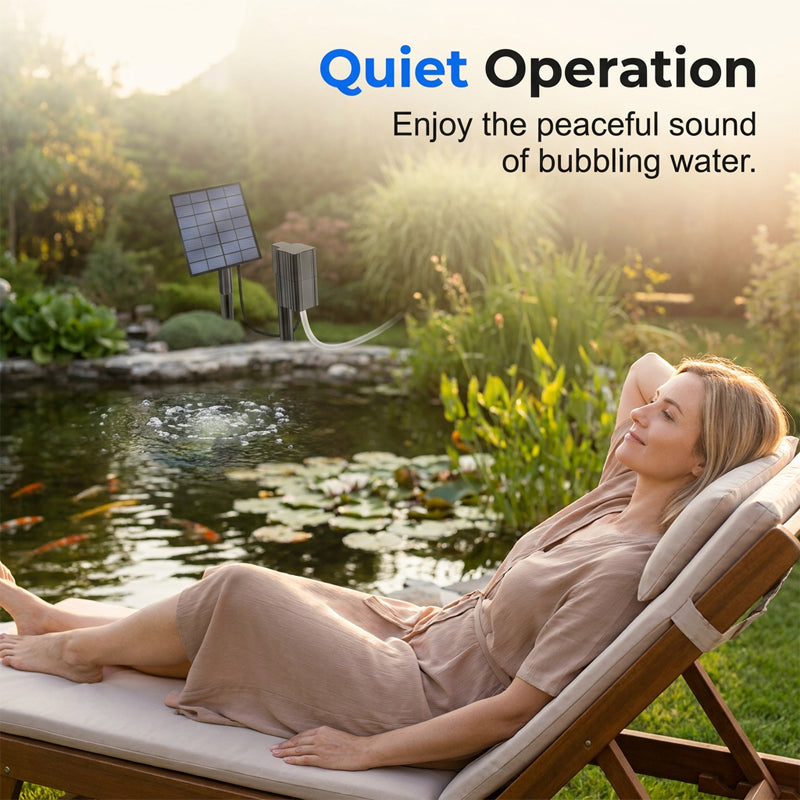 Over 50,000 units sold! 💧🐟 50% off!🔥Solar Pond Aerator with Air Pump